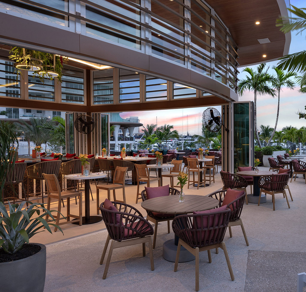 Waterfront terrace at Pier Sixty-Six