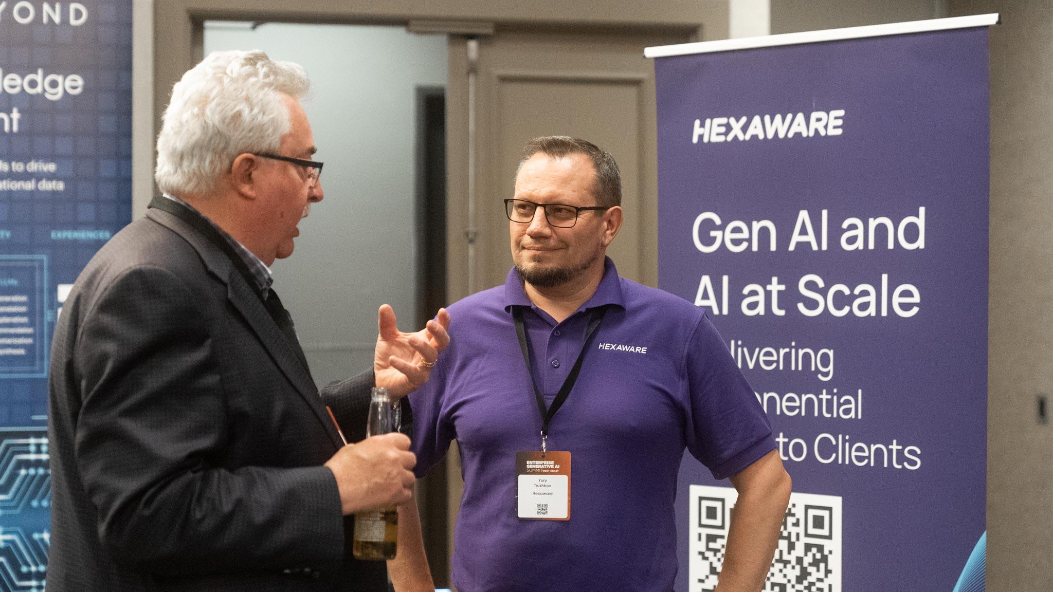 Hexaware networking booth